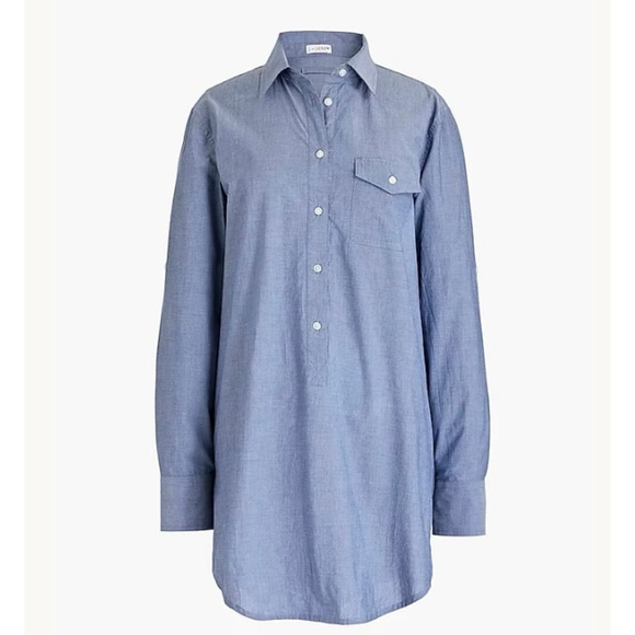J.Crew Popover tunic Swimsuit coverup-LARGE - Picture 1 of 6